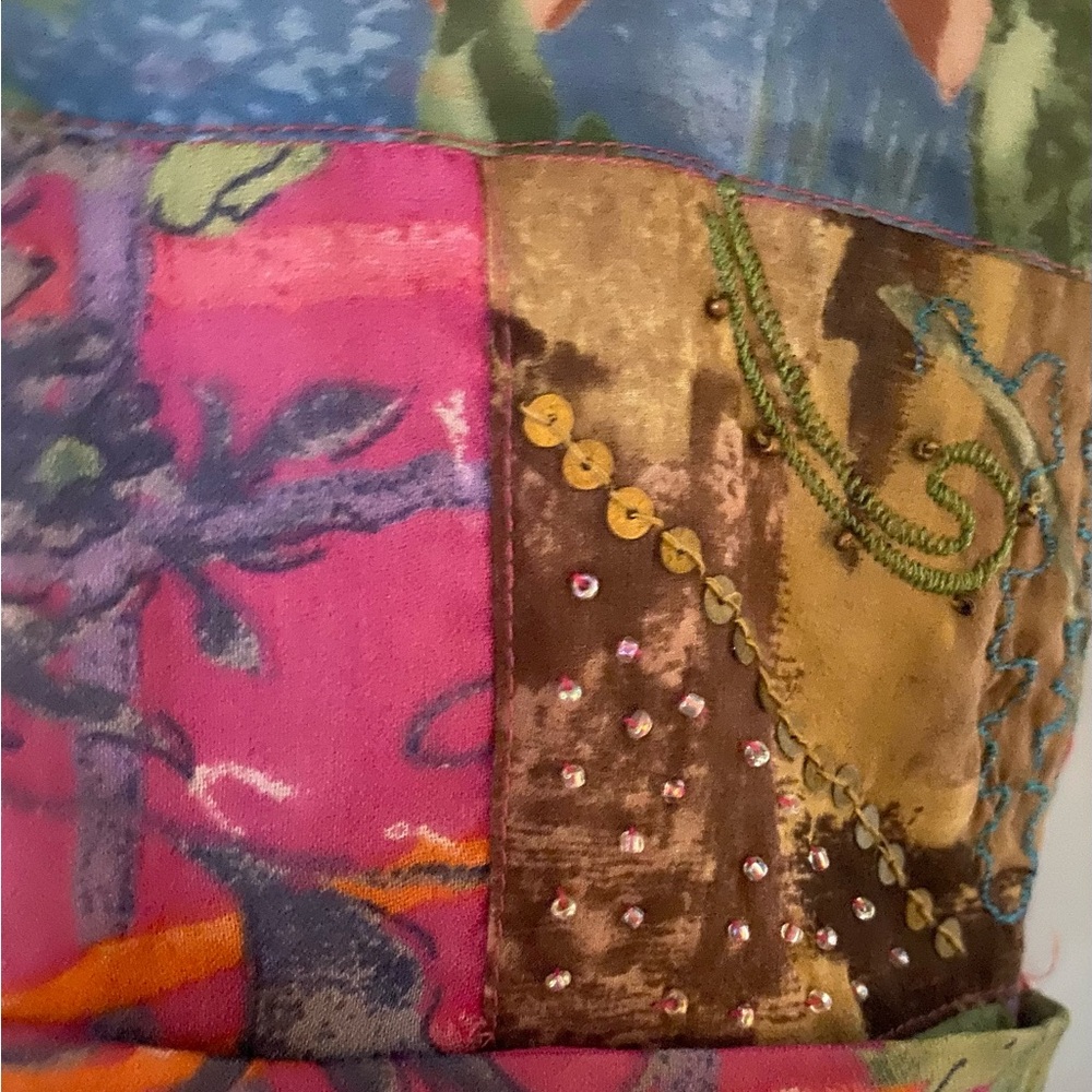 Chico's Multicolor Patchwork Blazer - image 3